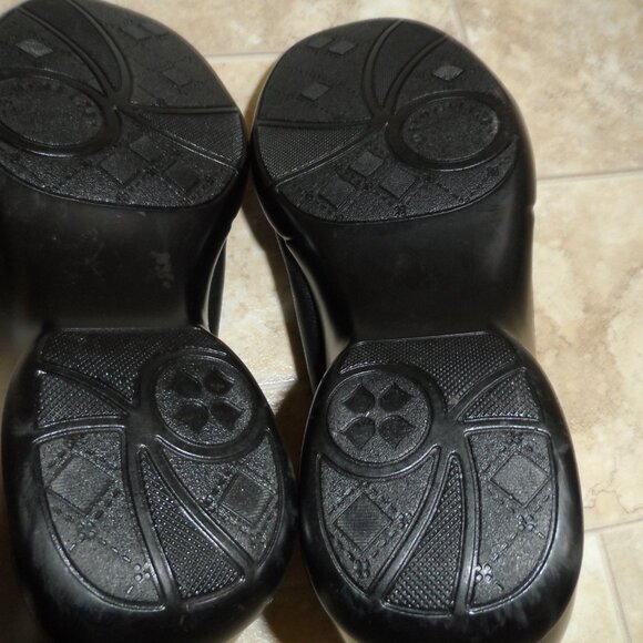 Naturalizer N5 Comfort Black Genuine Leather Wedge Loafers -size 8.5 - Picture 9 of 12